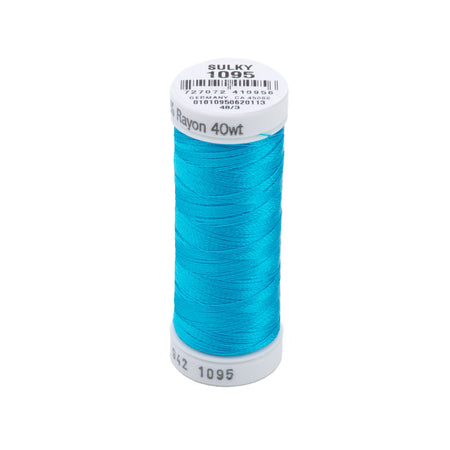 Sulky Rayon 40wt Thread 1095 Turquoise  250yd Spool