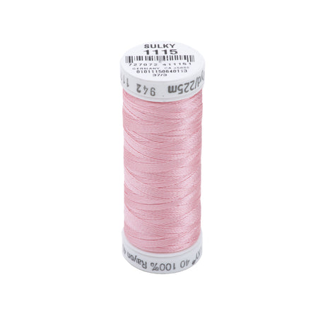 Sulky Rayon 40wt Thread 1115 Light Pink  250yd Spool