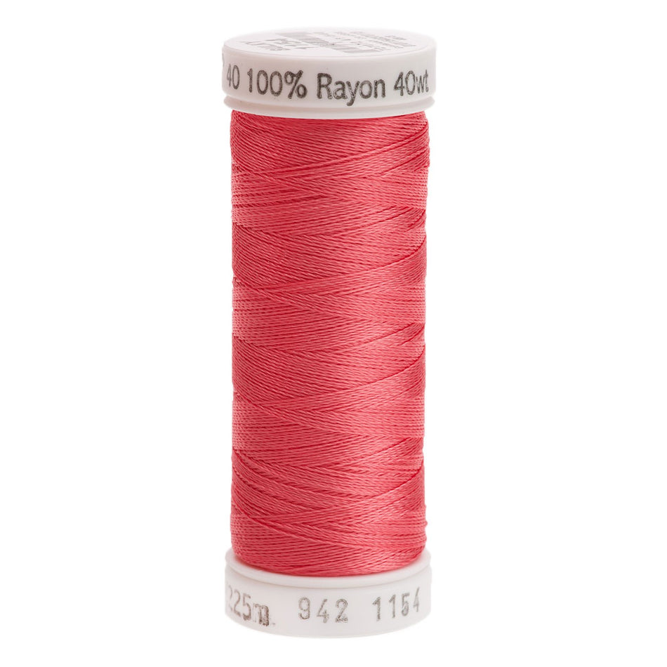 Sulky Rayon 40wt Thread 1154 Coral  250yd Spool