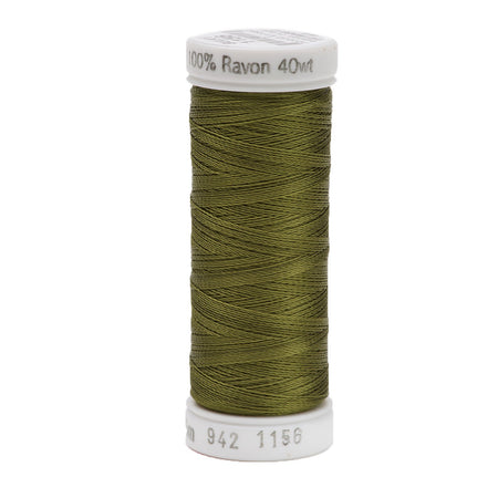 Sulky Rayon 40wt Thread 1156 Light Army Green  250yd Spool