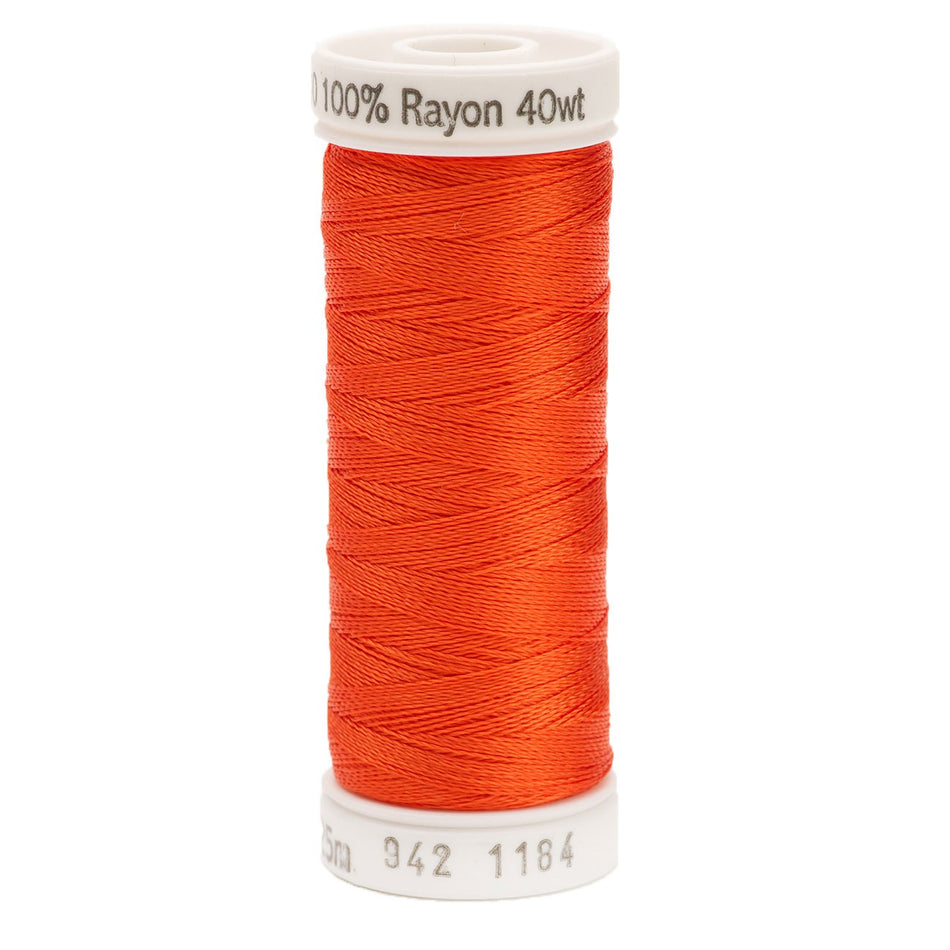 Sulky Rayon 40wt Thread 1184 Orange Red  250yd Spool