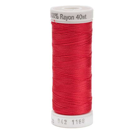 Sulky Rayon 40wt Thread 1188 Red Geranium  250yd Spool