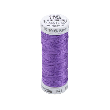 Sulky Rayon 40wt Thread 1194 Light Purple  250yd Spool