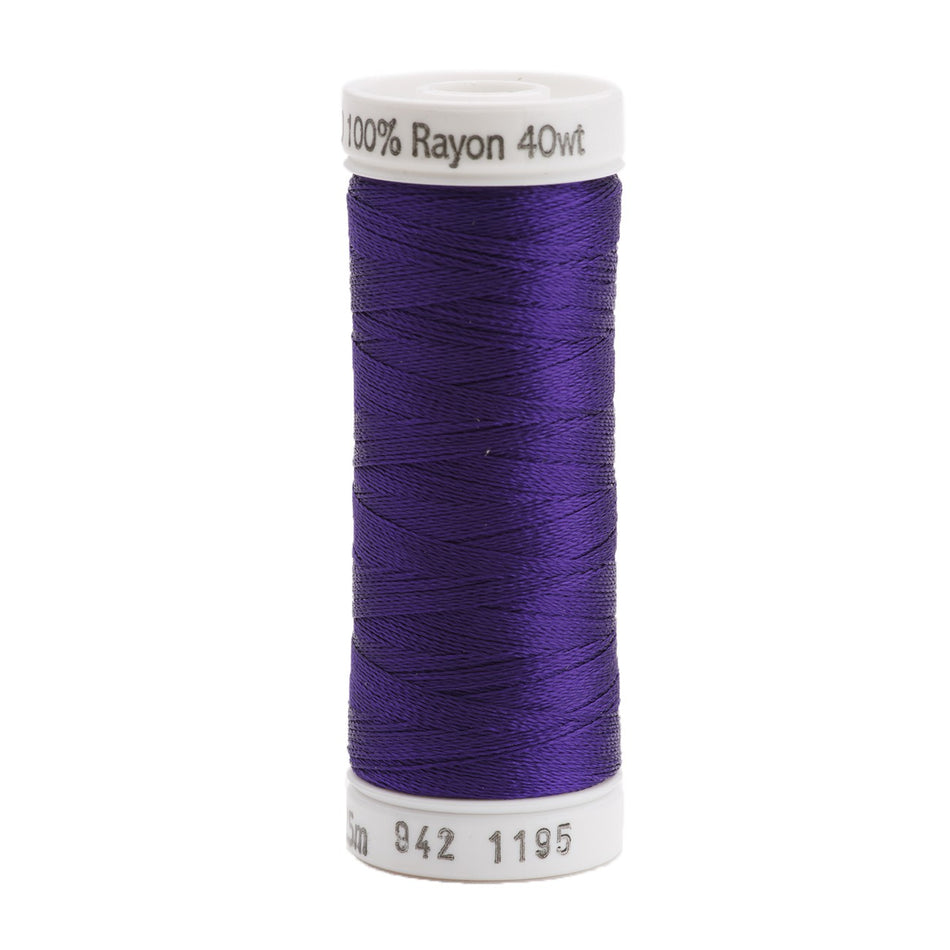 Sulky Rayon 40wt Thread 1195 Dark Purple  250yd Spool