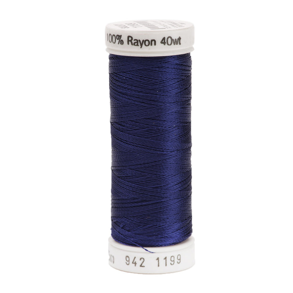 Sulky Rayon 40wt Thread 1199 ADM Navy Blue  250yd Spool