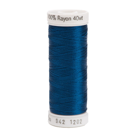 Sulky Rayon 40wt Thread 1202 Deep Turquoise  250yd Spool