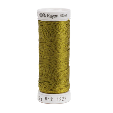 Sulky Rayon 40wt Thread 1227 Gold Green  250yd Spool