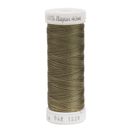 Sulky Rayon 40wt Thread 1228 Drab Green  250yd Spool