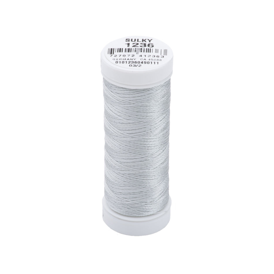 Sulky Rayon 40wt Thread 1236 Light Silver  250yd Spool