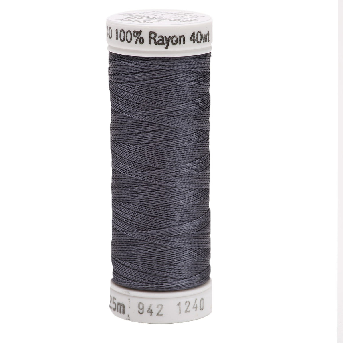 Sulky Rayon 40wt Thread 1240 Smokey Gray  250yd Spool