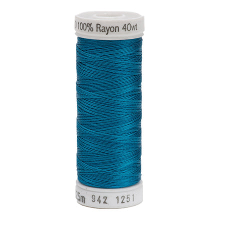 Sulky Rayon 40wt Thread 1251 Bright Turquoise  250yd Spool