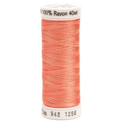 Sulky Rayon 40wt Thread 1259 Peach  250yd Spool