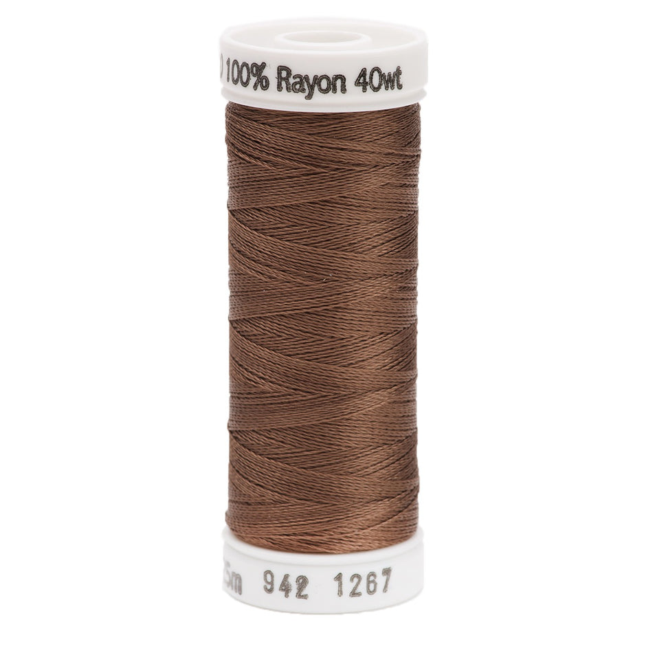 Sulky Rayon 40wt Thread 1267 Mink Brown  250yd Spool