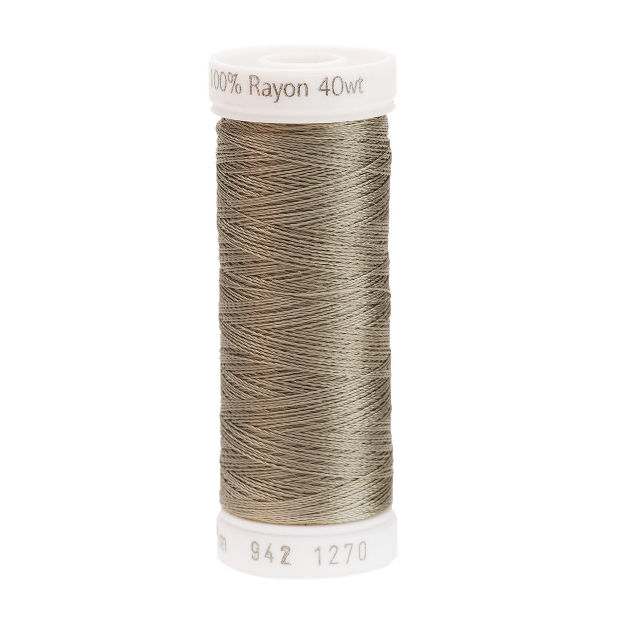 Sulky Rayon 40wt Thread 1270 Dark Gray Khaki  250yd Spool