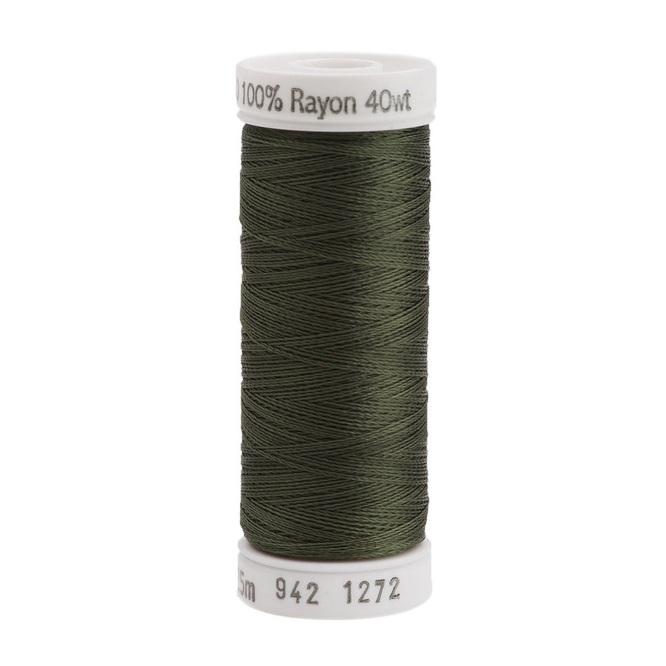 Sulky Rayon 40wt Thread 1272 Green Hedge  250yd Spool