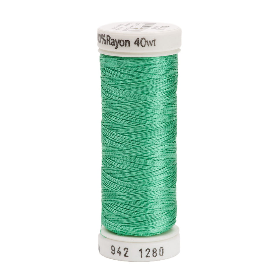 Sulky Rayon 40wt Thread 1280 Dark Willow Green  250yd Spool