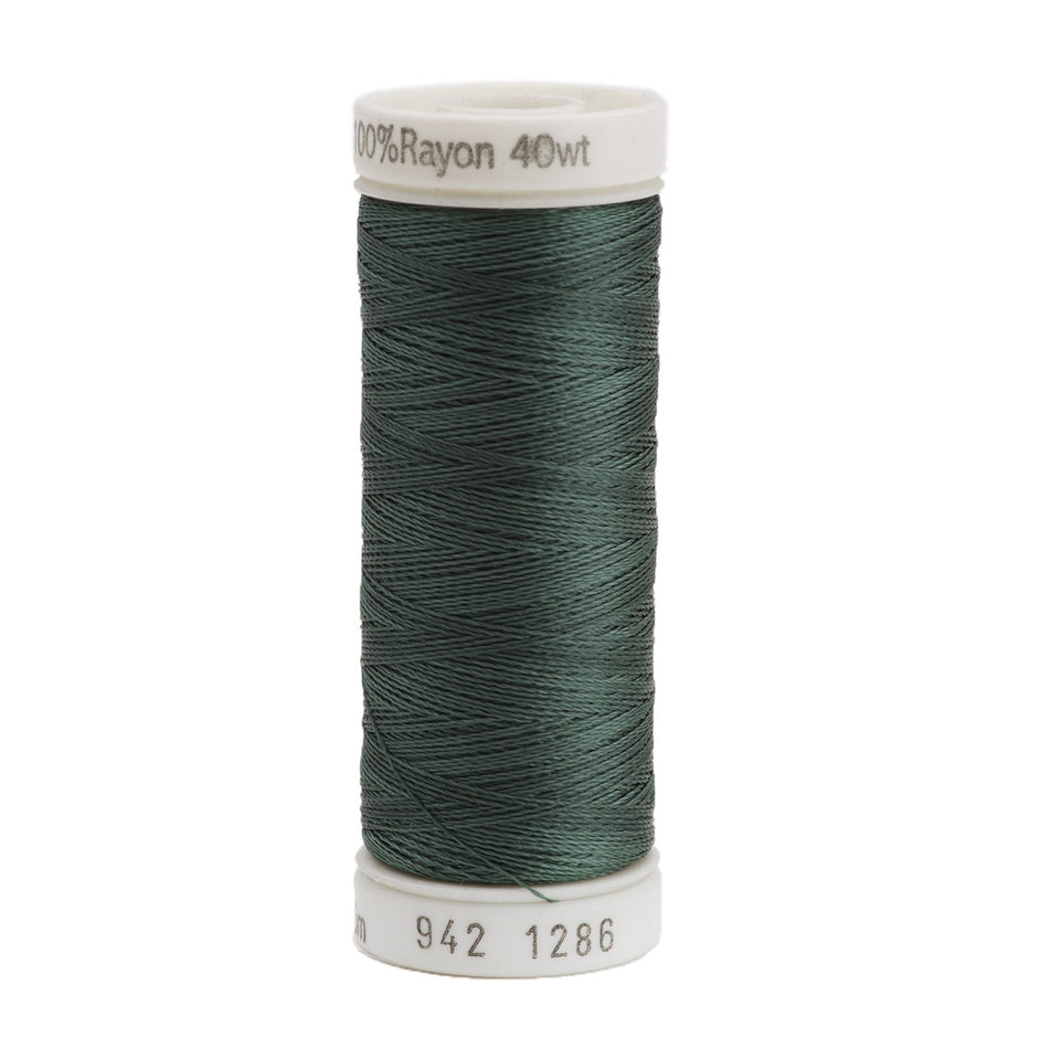 Sulky Rayon 40wt Thread 1286 Dark French Green  250yd Spool