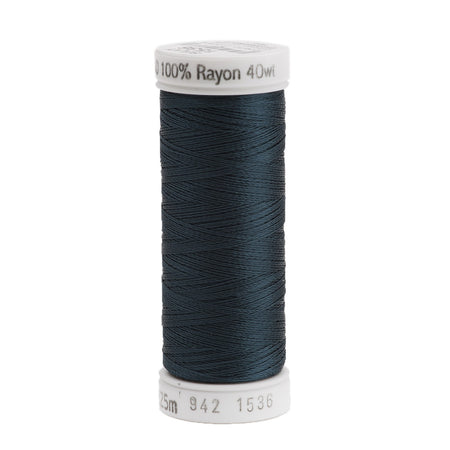 Sulky Rayon 40wt Thread 1536 Midnight Teal  250yd Spool