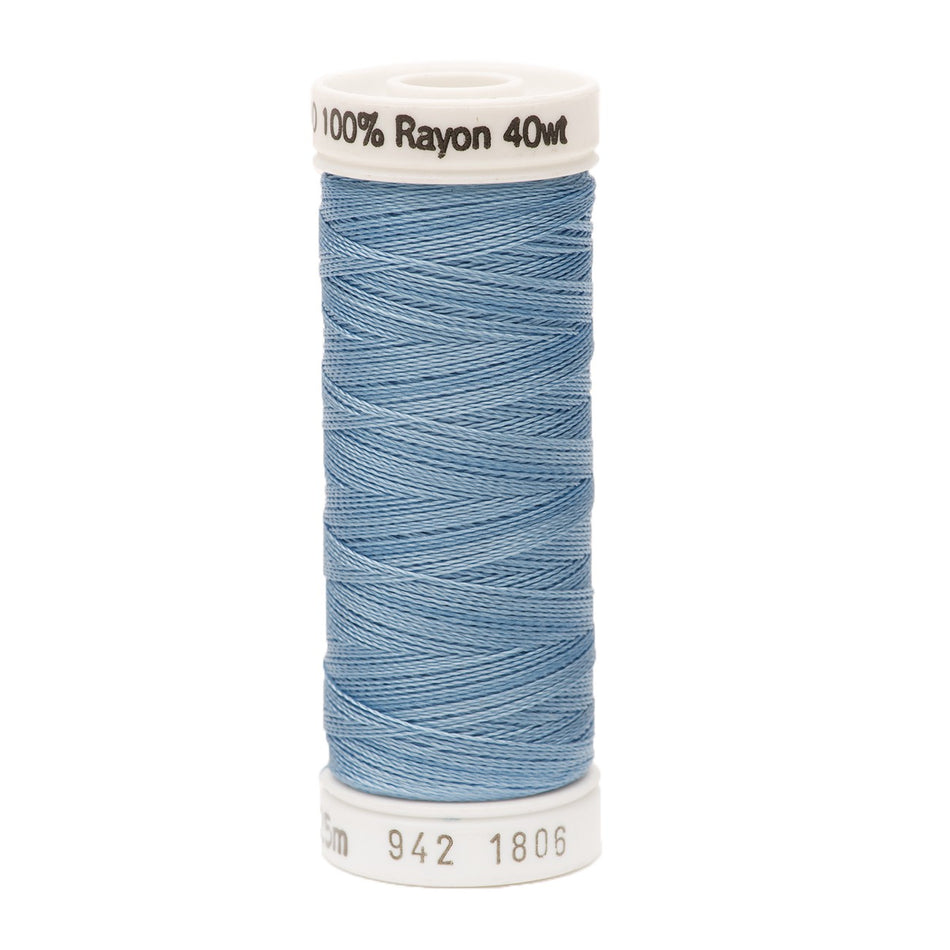 Sulky Rayon 40wt Thread 1806 Madras Blue  250yd Spool