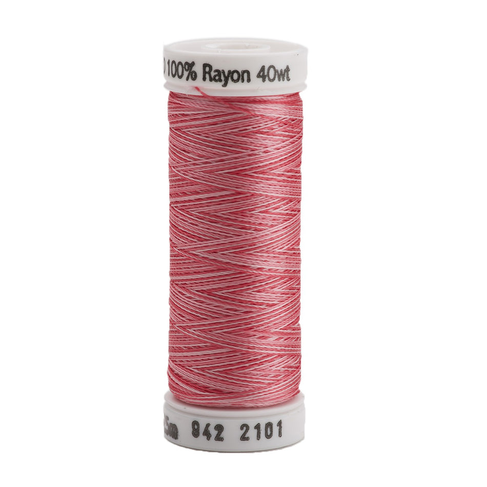 Sulky Variegated 40wt Rayon Thread 2101 Pink   250yd