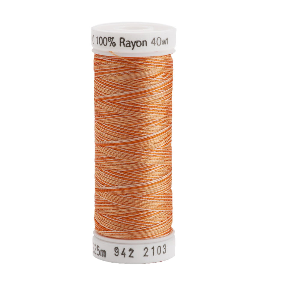 Sulky Variegated 40wt Rayon Thread 2103 Orange   250yd