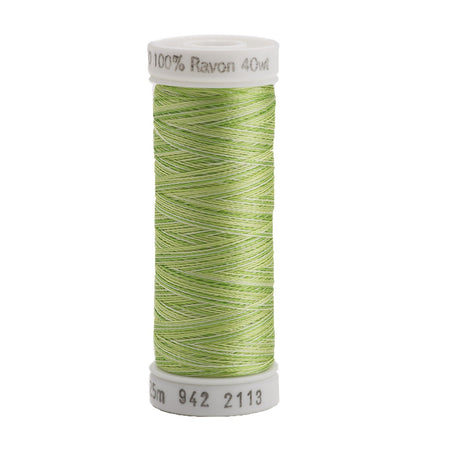 Sulky Variegated 40wt Rayon Thread 2113 Bright Green   250yd