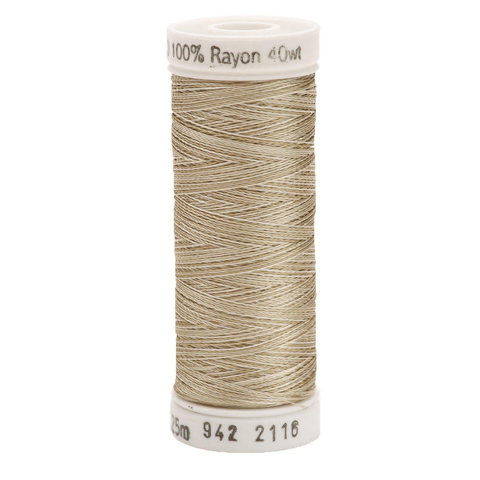 Sulky Variegated 40wt Rayon Thread 2116 Taupe   250yd