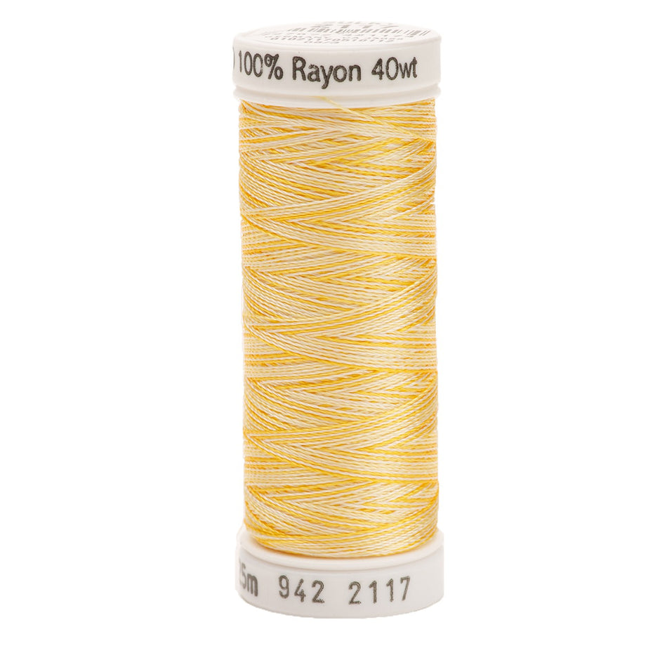 Sulky Variegated 40wt Rayon Thread 2117 Yellow   250yd