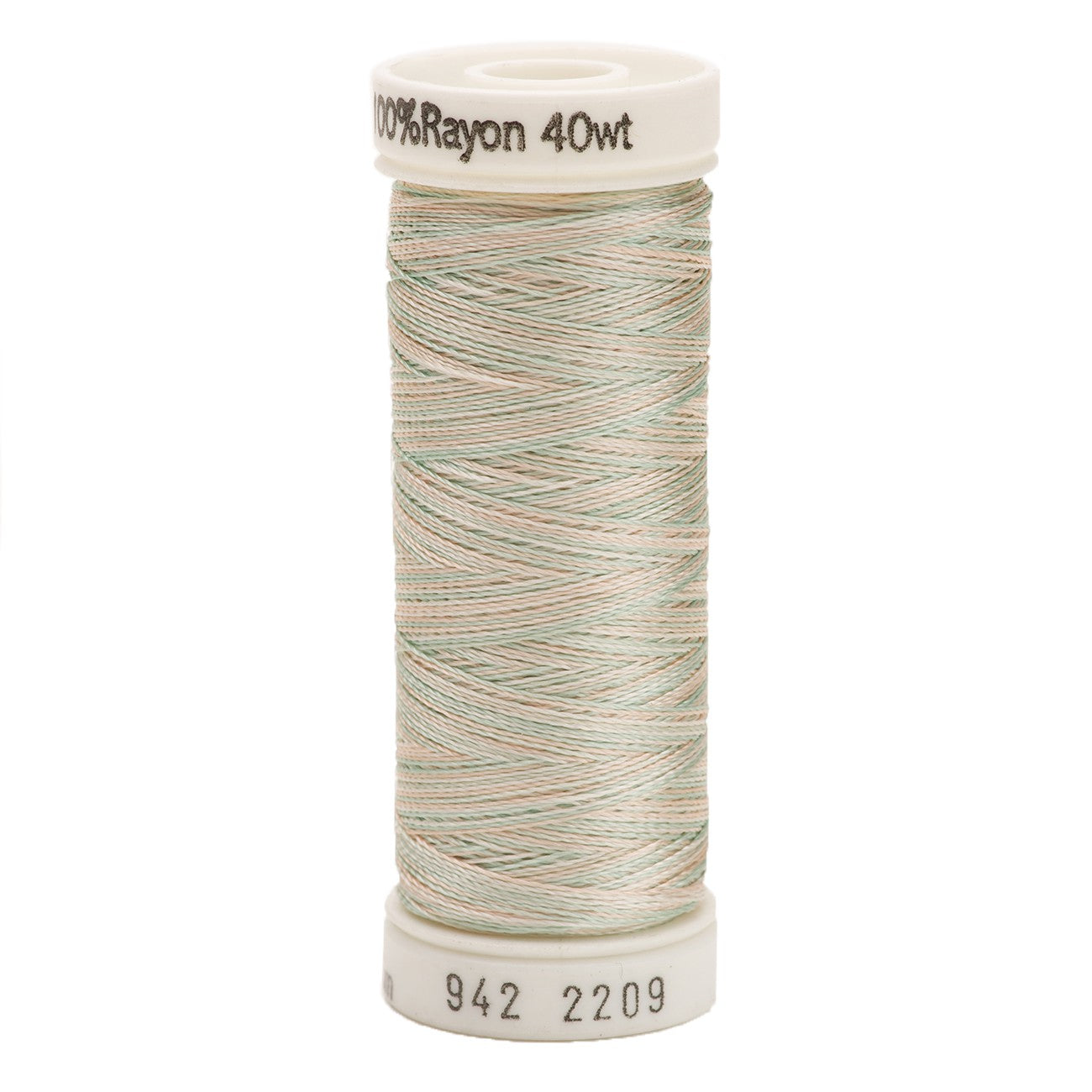Sulky Variegated 40wt Rayon Thread - 250yd - Sea Foam-Coral-Ecru #2209 ...