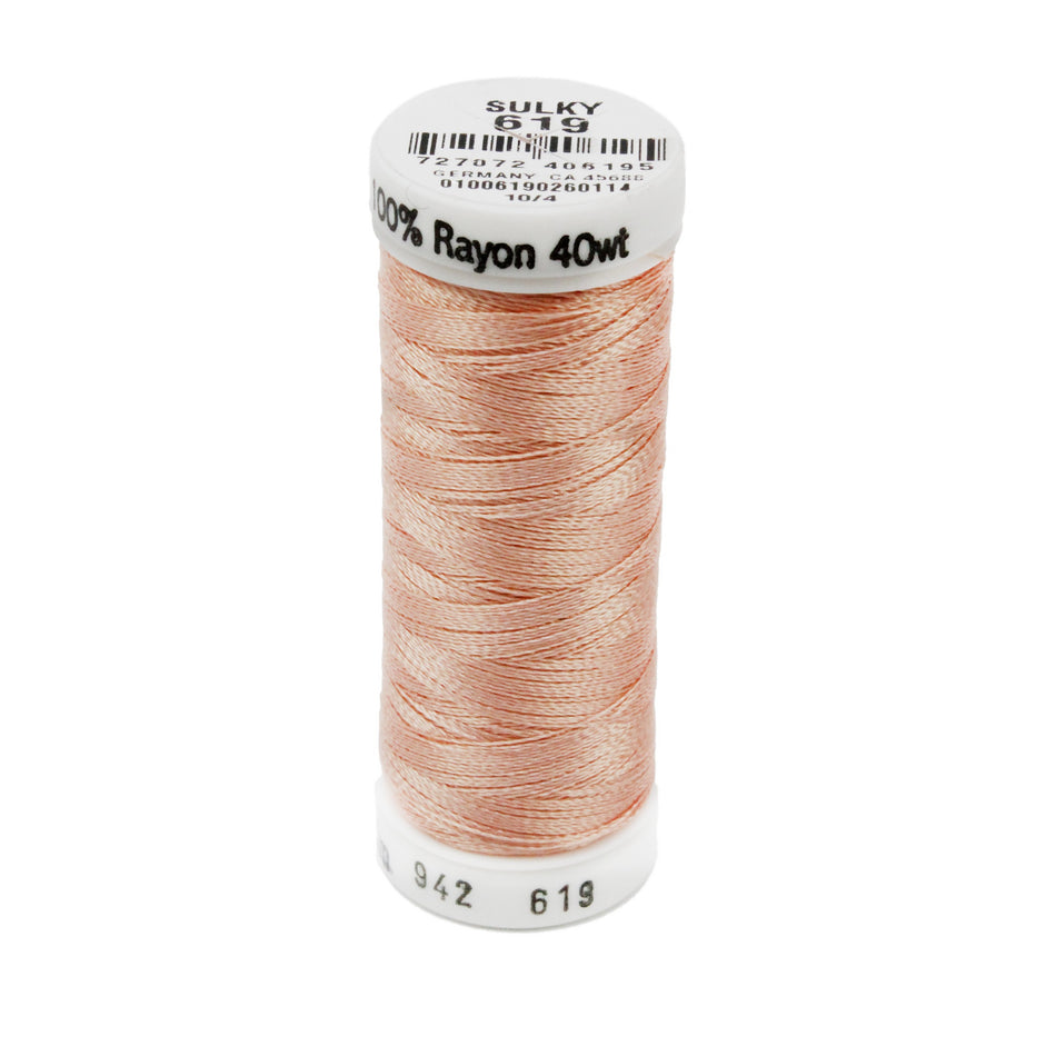 Sulky Rayon 40wt Thread 0619 Dusty Peach  250yd Spool