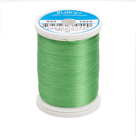 Sulky Rayon 40wt Thread 1049 Grass Green  850yd Spool