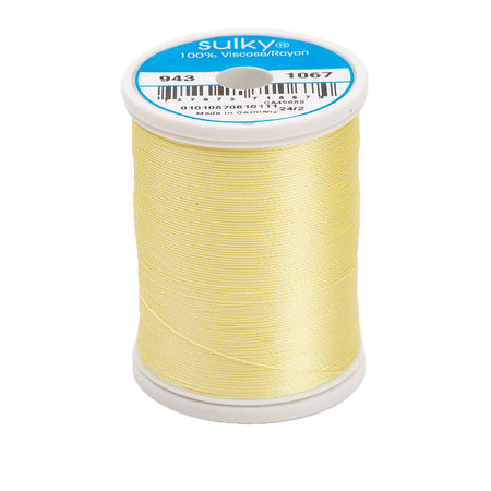 Sulky Rayon 40wt Thread 1067 Lemon Yellow  850yd Spool