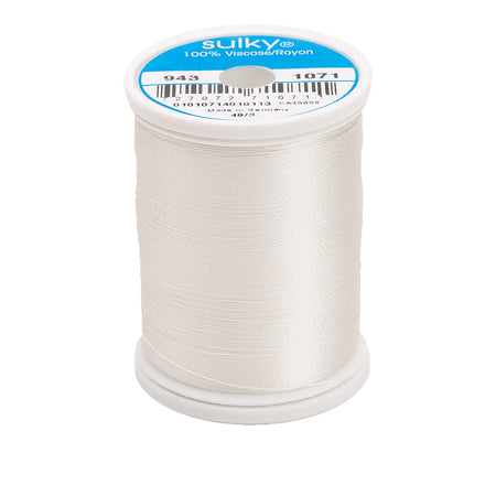 Sulky Rayon 40wt Thread 1071 Off White  850yd Spool