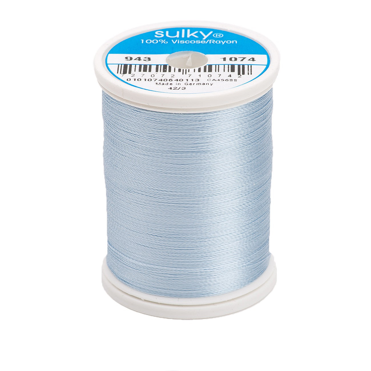 Sulky Rayon 40wt Thread 1074 Pale Powder Blue  850yd Spool