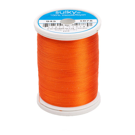 Sulky Rayon 40wt Thread 1078 Tangerine  850yd Spool