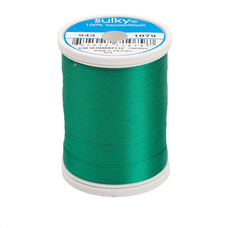 Sulky Rayon 40wt Thread 1079 Emerald Green  850yd Spool