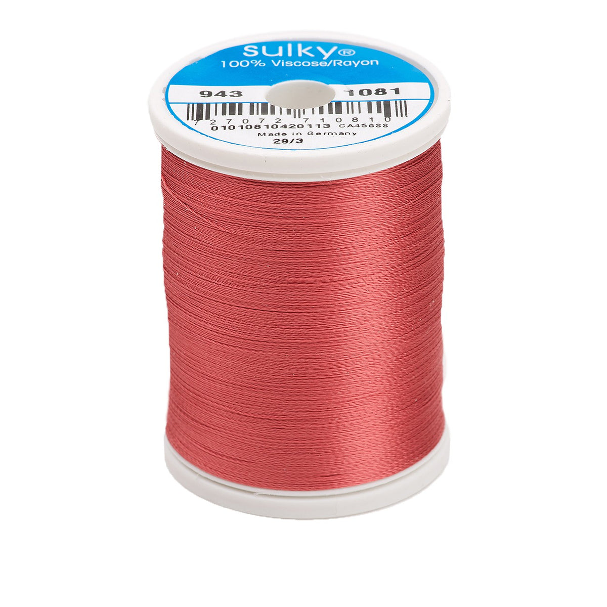 Sulky Rayon 40wt Thread 1081 Brick  850yd Spool