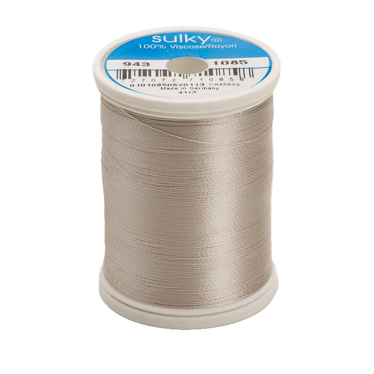 Sulky Rayon 40wt Thread 1085 Silver  850yd Spool