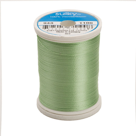 Sulky Rayon 40wt Thread 1100 Light Grass Green  850yd Spool