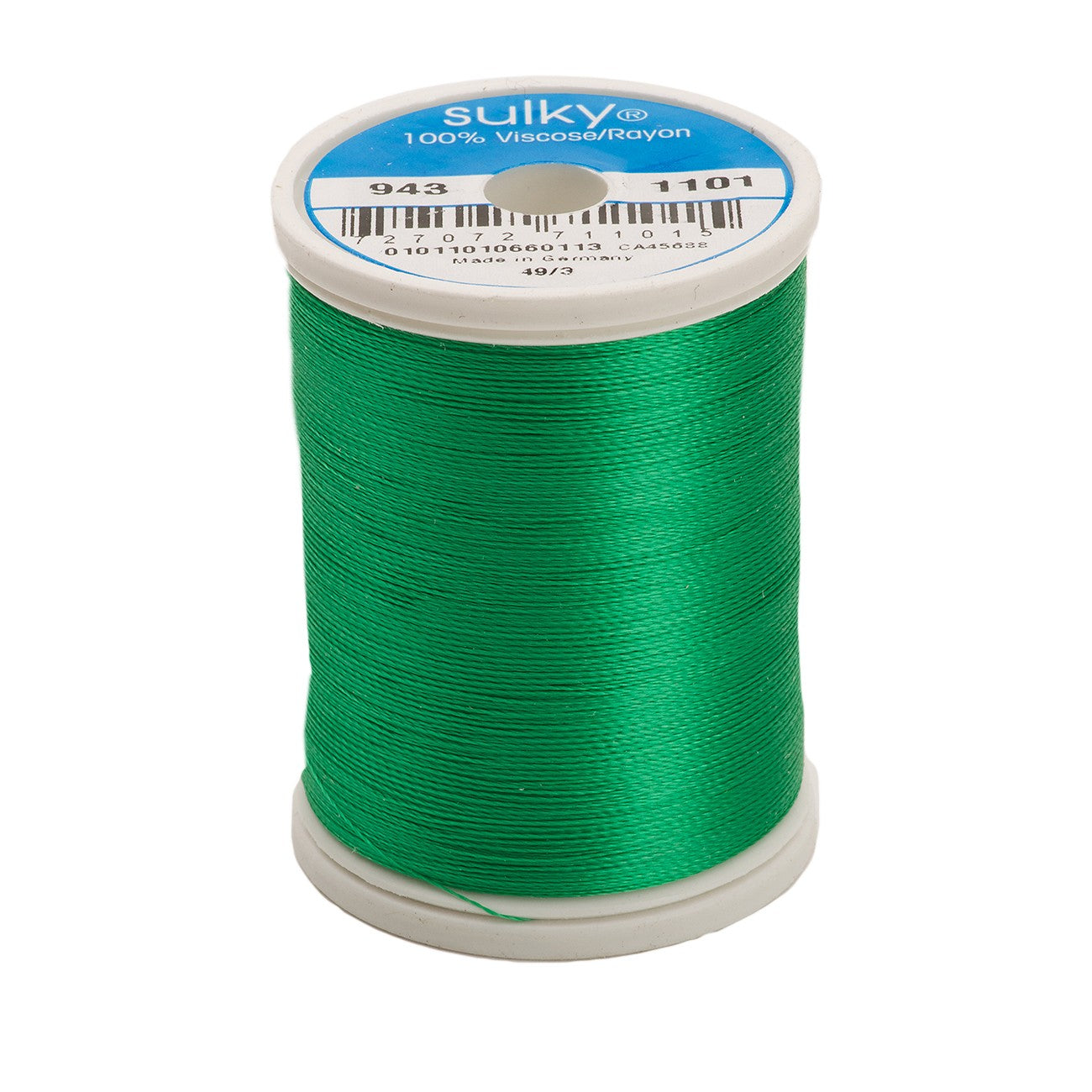 Sulky Rayon 40wt Thread 1101 True Green  850yd Spool