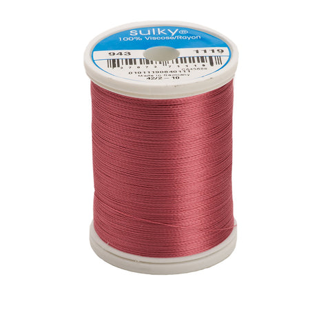 Sulky Rayon 40wt Thread 1119 Dark Mauve  850yd Spool