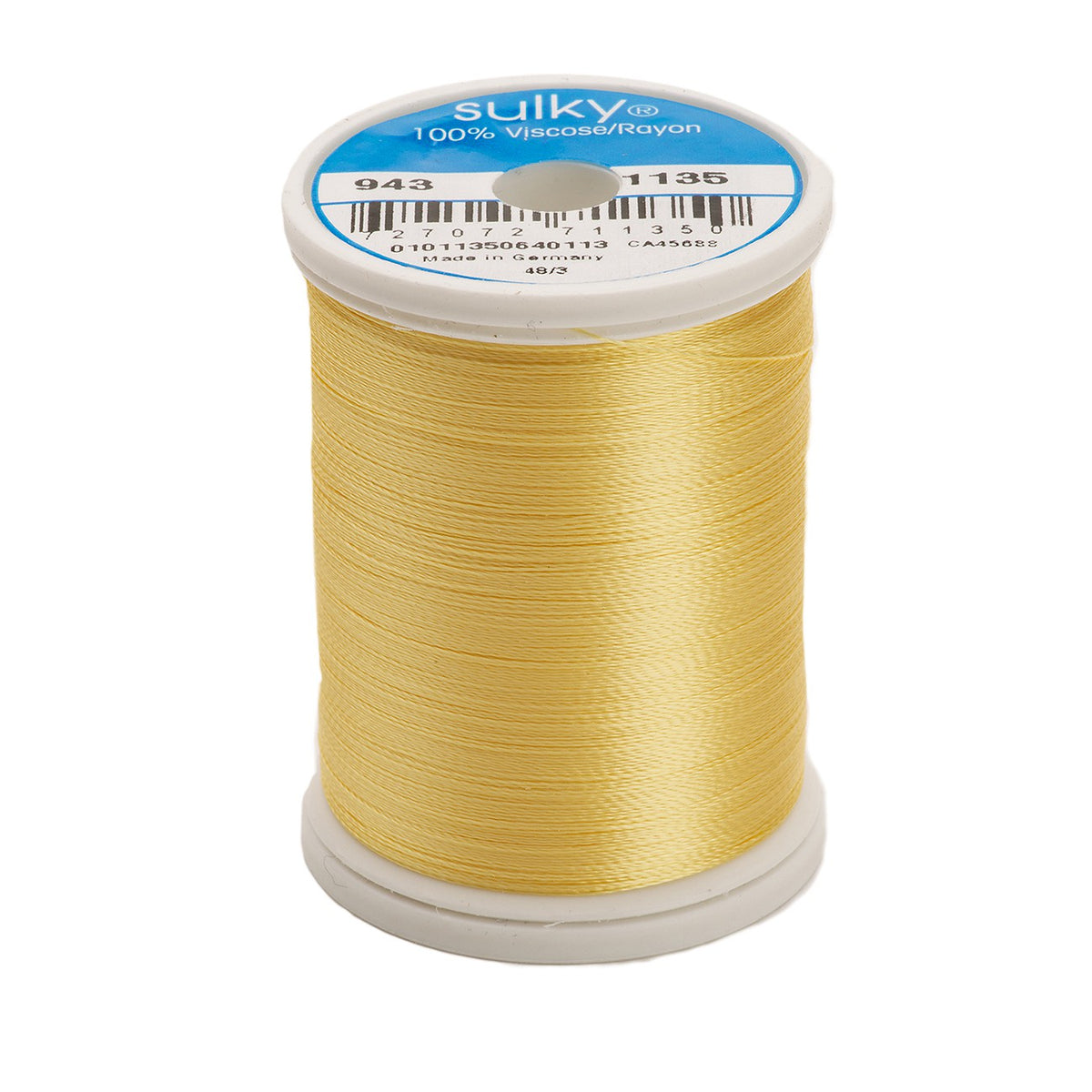 Sulky Rayon 40wt Thread 1135 Pastel Yellow  850yd Spool