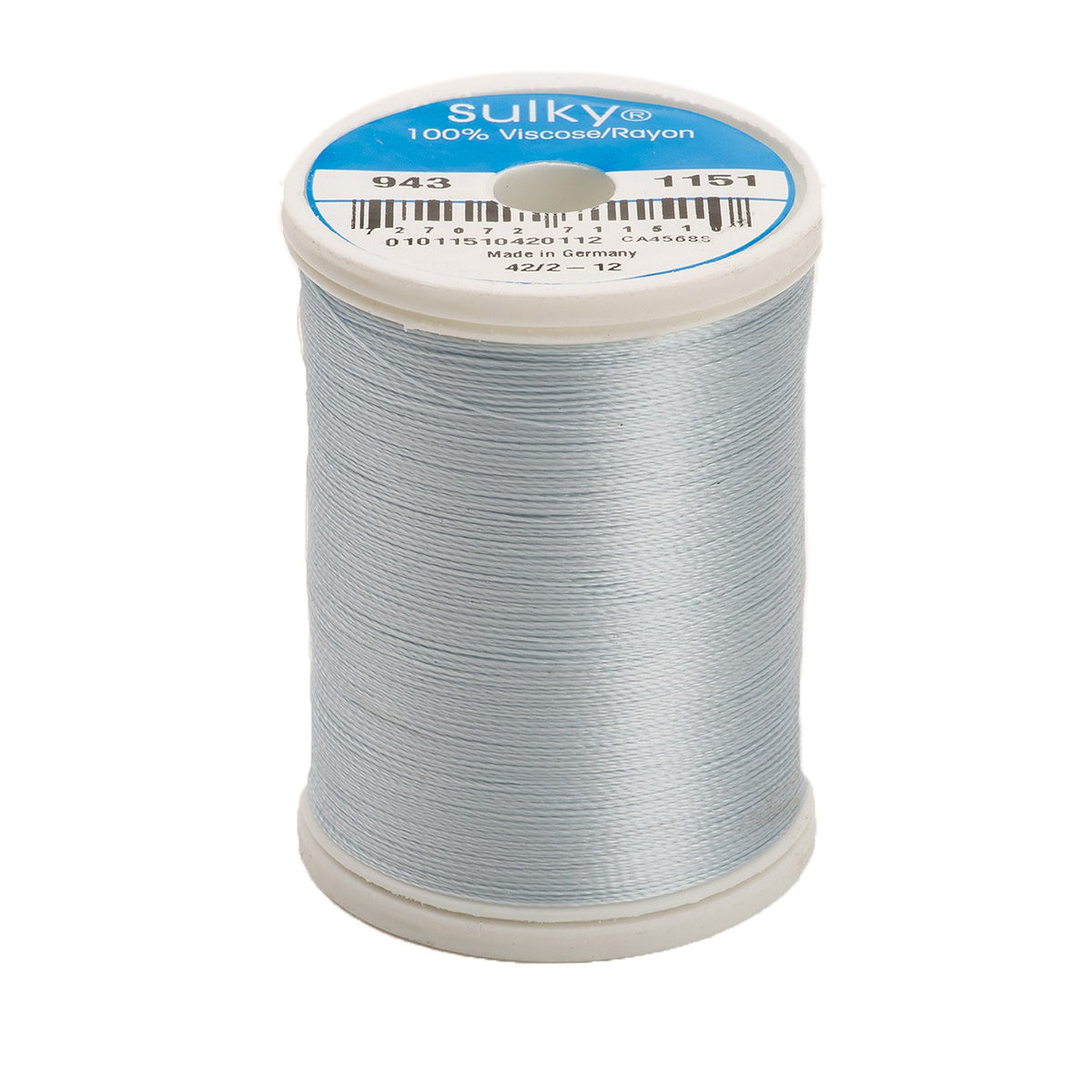 Sulky Rayon 40wt Thread 1151 Powder Blue Tint  850yd Spool