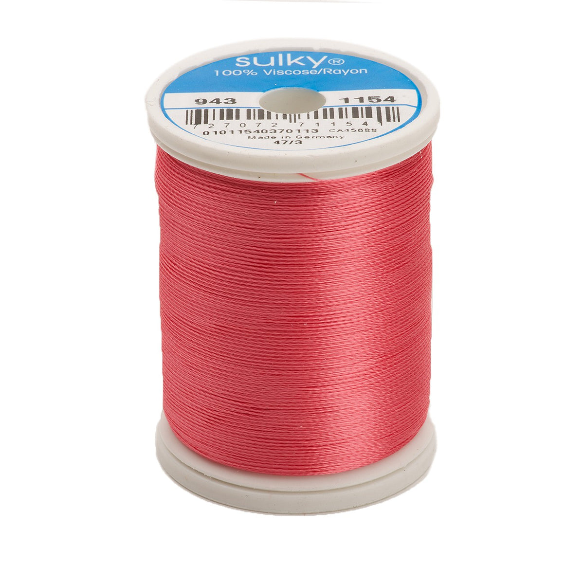 Sulky Rayon 40wt Thread 1154 Coral  850yd Spool