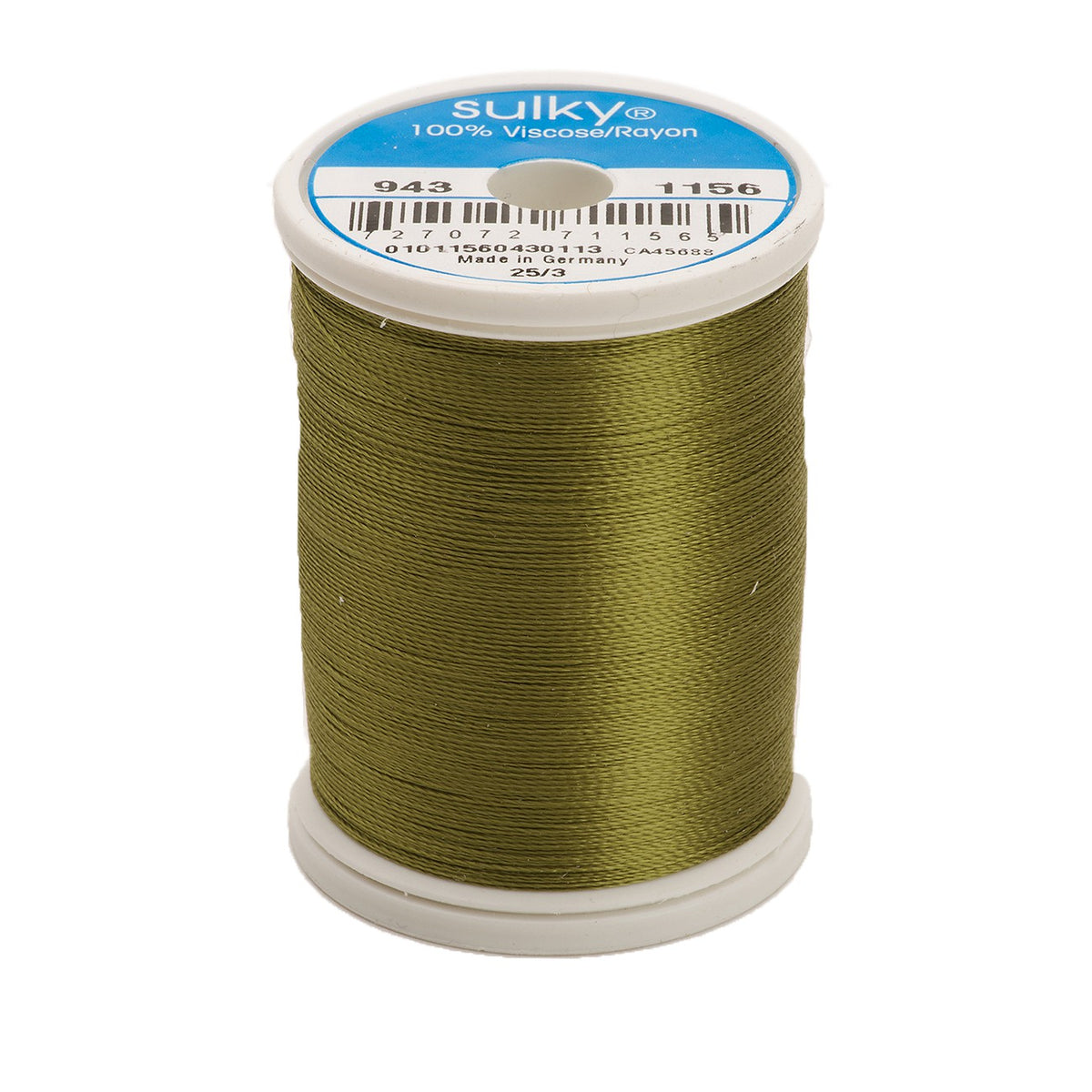 Sulky Rayon 40wt Thread 1156 Light Army Green  850yd Spool