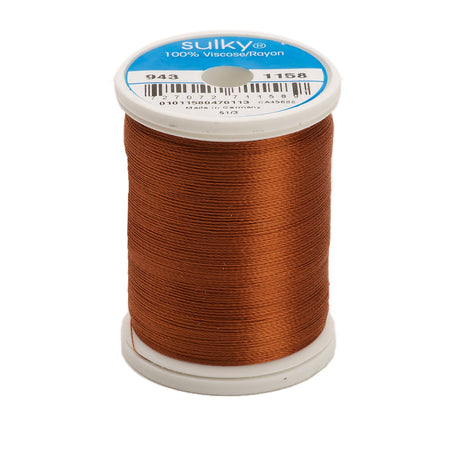 Sulky Rayon 40wt Thread 1158 Dark Maple  850yd Spool