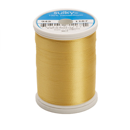 Sulky Rayon 40wt Thread 1167 Maize Yellow  850yd Spool