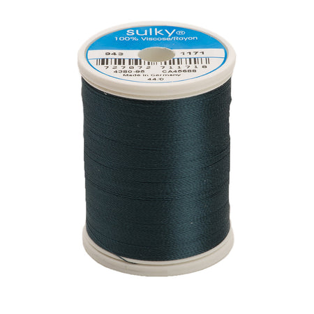 Sulky Rayon 40wt Thread 1171 Weathered Blue  850yd Spool