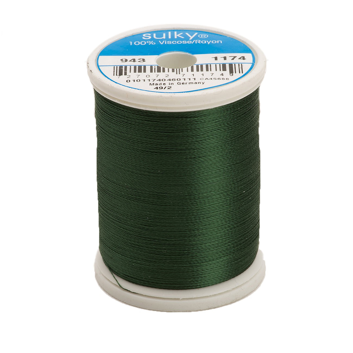 Sulky Rayon 40wt Thread 1174 Dark Pine Green  850yd Spool