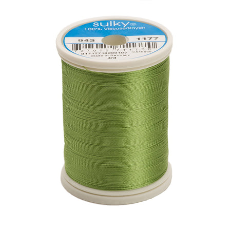 Sulky Rayon 40wt Thread 1177 Avocado  850yd Spool